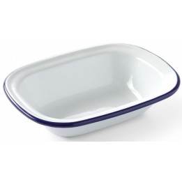 Naczynie prostokątne emaliowane 175x130 mm