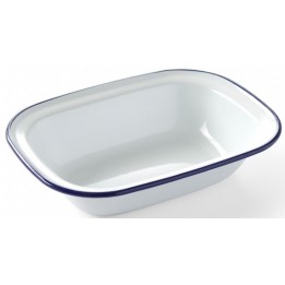Naczynie prostokątne emaliowane 215x160 mm
