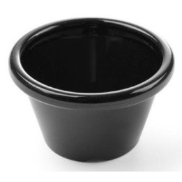 Miseczka ramekin z melaminy 60x60x(H)35 mm, czarna-zestaw 12 szt. | 565605 HENDI