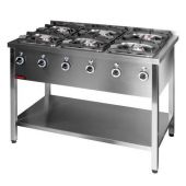 Kuchnia gazowa na podstawie otwartej 6-palnikowa 3x4,5kW + 3x7,5kW| 000.KG-6M KROMET