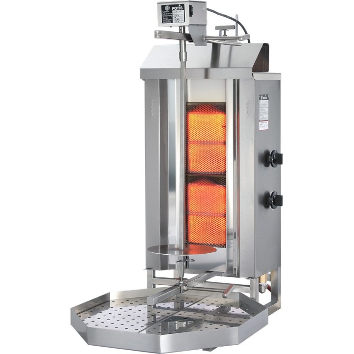 gyros, kebab gazowy, GD 2, P 7 kW, G 30 | 777520 STALGAST