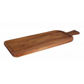 Taca drewniana prostokątna z rączką 507x180x15 mm | 773000 FINE DINE