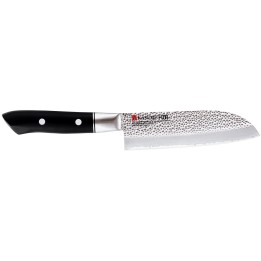 Nóż Santoku, mały kuty VG10 HM dł. 13 cm  młotkowa