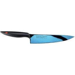Nóż szefa kuchni Titanium dł. 20 cm, niebiesk