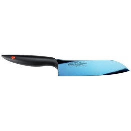 Nóż Santoku Titanium dł. 18 cm, niebieski