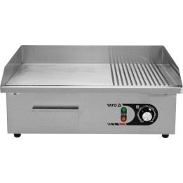 PŁYTA GRILLOWA 1/2 GŁADKA 55CM | YG-04586 YATO