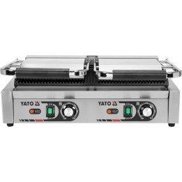 PODWÓJNY GRILL KONTAKTOWY RYFLOWANY 58CM, 3,6KW | YG-04560 YATO