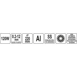  KRAJALNICA Al DO WĘDLIN 220MM PÓŁ-AUTOMATYCZNA OSTRZAŁKA | YG-03110 YATO