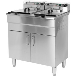 FRYTOWNICA ELEKTRYCZNA PODWÓJNA 2X11,5L  WOLNOSTOJĄCA Z SZAFKĄ | YG-04638 YATO