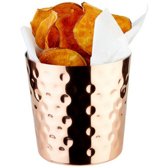 Kubełek stalowy  PVD, miedź młotkowana - 0,3 l 