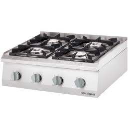 kuchnia gazowa, 4-palnikowa, nastawna, 20.5 kW, G20  | 9706110 stalgast