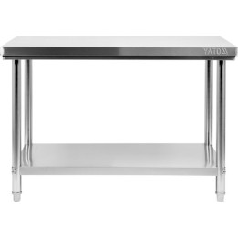 STÓŁ 1200×600×H850MM CENTRALNY SKŁADANY Z PÓŁKĄ  |YG-09002 YATO