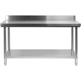 STÓŁ 1500x600xH850 RANT 100MM SKŁADANY PRZYŚCIENNY Z PÓŁKĄ  |YG-09024 YATO