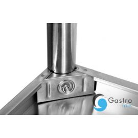  STÓŁ 1600x600xH850 RANT 100MM SKŁADANY PRZYŚCIENNY Z PÓŁKĄ |YG-09025 YATO