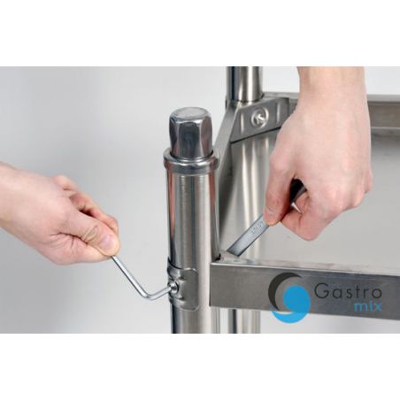 STÓŁ 1600x600xH850 RANT 100MM SKŁADANY PRZYŚCIENNY Z PÓŁKĄ |YG-09025 YATO 