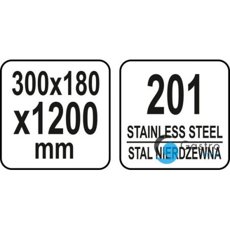 PÓŁKA 1200x300x180MM  WISZĄCA PRZESTAWNA POJEDYNCZA |YG-09041 YATO 