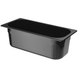 Kuweta do lodów z poliwęglanu czarna 360x165x(H)120, 5 l  | 807033 HENDI