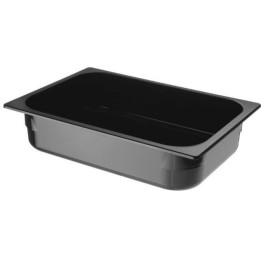 Kuweta do lodów z poliwęglanu czarna 360x250x(H)80, 5 l | 807071 HENDI
