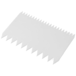 Skrobka cukiernicza prostokątna-grzebień 110x72 mm, zestaw 6 szt.