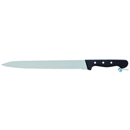 Nóż prosty - ostrze ząbkowane dł. 28 cm 