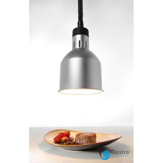 Lampa do podgrzewania potraw-wisząca, cylindryczna, średnica 175x(H)250 mm, srebrny 