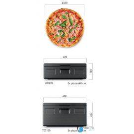  Pojemnik termoizolacyjny do pizzy 35L 480x480x(H)260mm | 707135 hendi