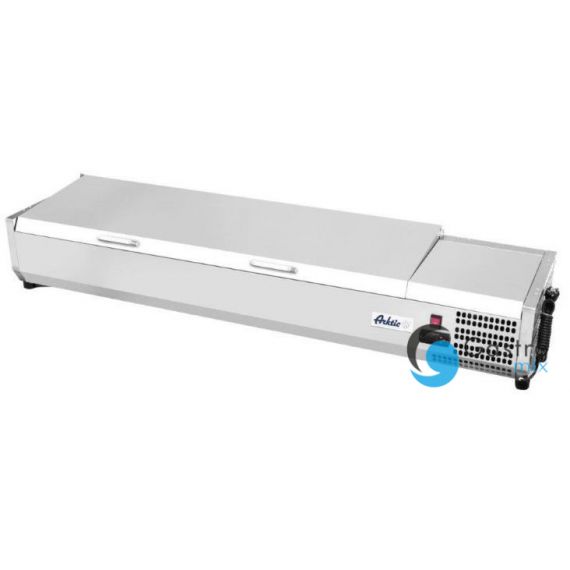 Nadstawa chłodnicza 6x GN 1/3 z pokrywą ze stali nierdzewnej | 233955 HENDI 