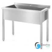 Stół z basenem 800x600x(H)850 mm jednokomorowym Profi Line-spawany | 811825 hendi