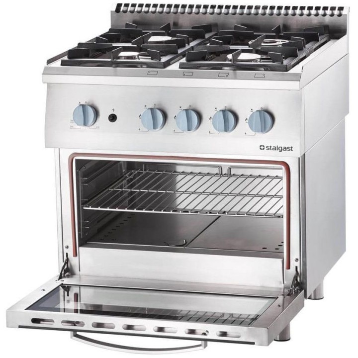 kuchnia gazowa, 4-palnikowa z piekarnikiem gazowym, 20.5+5 kW, G30