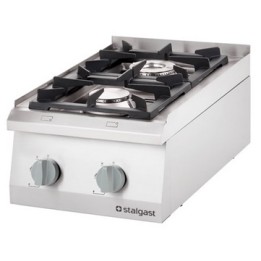 kuchnia gazowa, 2-palnikowa, nastawna, 10.5 kW, G30 | 9705230 stalgast