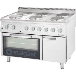 kuchnia elektryczna, 6-polowa z piekarnikiem elektrycznym, 15.6+7 kW | 9718000 STALGAST