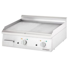 płyta grillowa elektryczna, gładko-ryflowana, 8.1 kW | 9731300 STALGAST