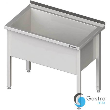stół z basenem 1-komorowym spawany 1000x700x850 mm h 400 mm | 611707 stalgast 