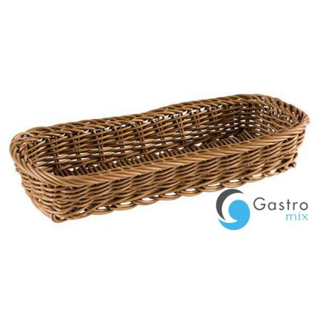 Koszyk pojemnik na sztućce prostokątny  brązowy | 40010 ALVA 