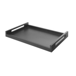Taca Roomservice drewniana czarna 603x402 mm | 505113 FINE DINE