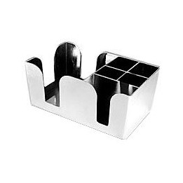 Bar Caddy z tworzywa w kolorze stali chromowanej