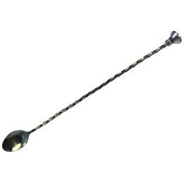 Łyżka barmańska z muddlerem 30 cm stalowa