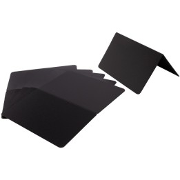 Karta z polipropylenu 10,8x9 cm czarna (6 szt.)