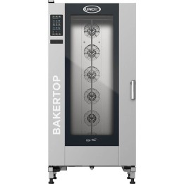 piec 16x (600x400 mm) PLUS  konwekcyjno-parowy piekarski BakerTop Big plus z wózkiem, gazowy, P 55 kW | UNOX XEBL-16EU-GPRS