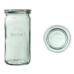 Słoik CYLINDRYCZNY 340 ml z pokrywą - op. 6 szt - WECK | WE-975-60P TOM-GAST