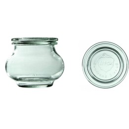 Słoik DECO 220 ml z pokrywą - op. 12 szt - WECK | WE-902-60P TOM-GAST