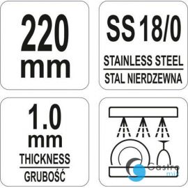 SZPATUŁA CUKIERNICZA WĄSKA 120/ 225 MM | YG-02408 YATO