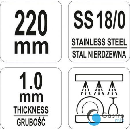 SZPATUŁA CUKIERNICZA WĄSKA 120/ 225 MM | YG-02408 YATO 