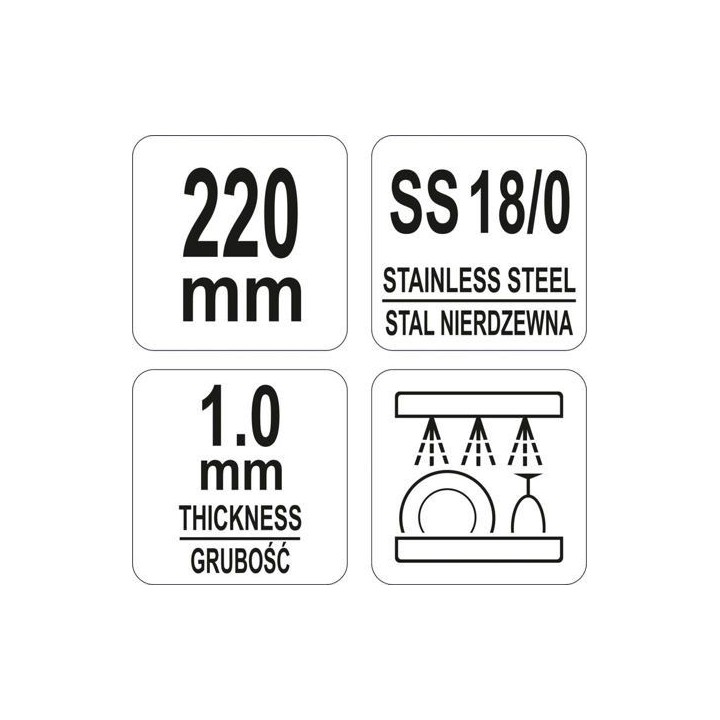 SZPATUŁA CUKIERNICZA WĄSKA 120/ 225 MM | YG-02408 YATO