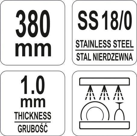 SZPATUŁA KĄTOWA – WĄSKA 255/ 385 MM | YG-02415 YATO
