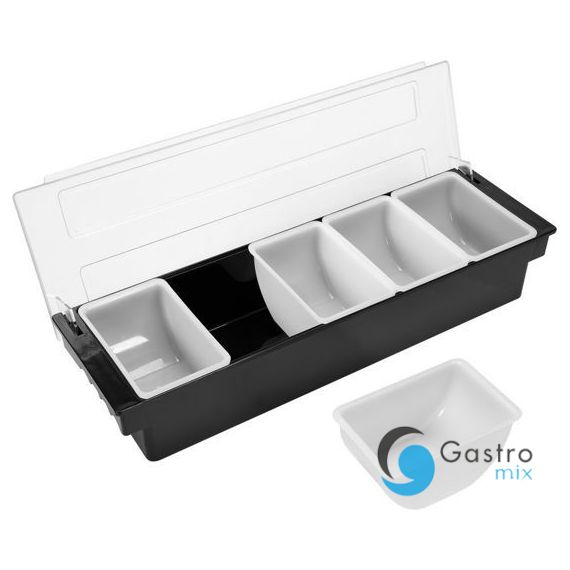 POJEMNIK BARMAŃSKI CZARNY 5 SEGMENTÓW | YG-07080 YATO 