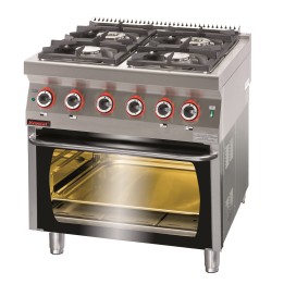 Kuchnia gazowa z piekarnikiem elektrycznym  | 700.KG-4/PE-2 KROMET