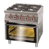 Kuchnia gazowa z piekarnikiem gazowym | 700.KG-4/PG-2 KROMET
