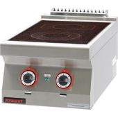 Kuchnia elektryczna ceramiczna 2 pola 1x2,1kW + 1x2,0kW| 700.KE-2C KROMET