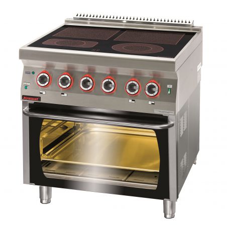 Kuchnia elektryczna ceramiczna z piekarnikiem elektrycznym 2x4kW + 1x2,1kW + 1x2,0kW + 6,5 kW |... 